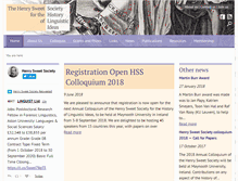 Tablet Screenshot of henrysweet.org